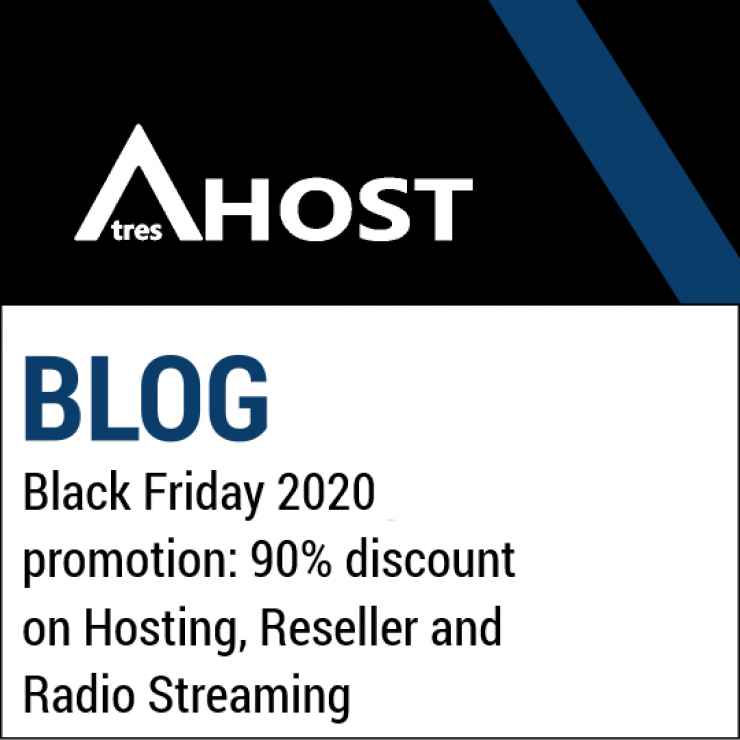 Black Friday 2020 promotion: 90% discount on Hosting, Reseller and Radio Streaming