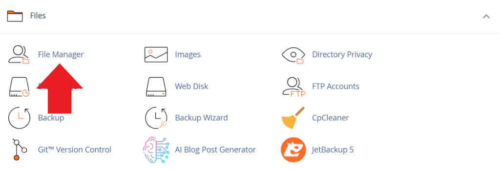 How to manage files and directories in cPanel
