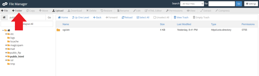 How to manage files and directories in cPanel