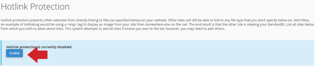 How to Configure Hotlink Protection in cPanel