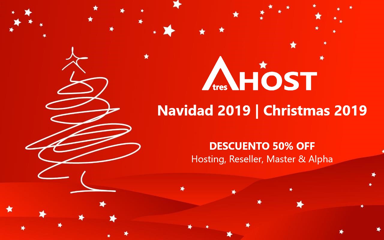 Christmas Promotion 2019: 50% discount on Hosting and Reseller