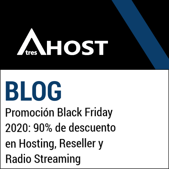 Promoción Black Friday 2020: 90% de descuento en Hosting, Reseller y Radio Streaming