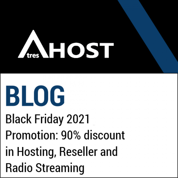 Black Friday 2021 Promotion: 90% discount in Hosting, Reseller and Radio Streaming