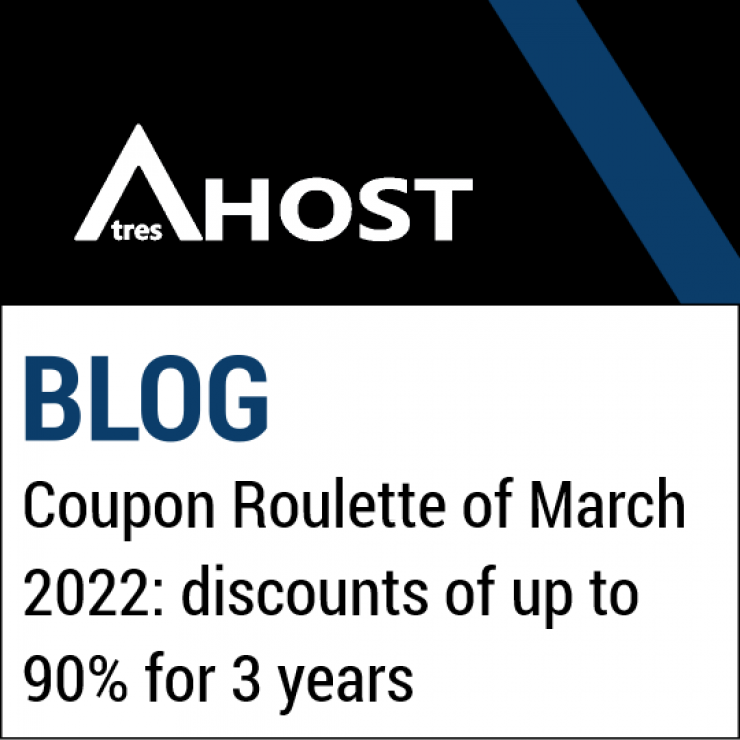 Coupon Roulette of March 2022: discounts of up to 90% for 3 years