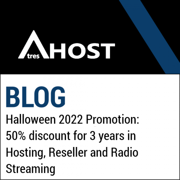 Halloween 2022 Promotion: 50% discount for 3 years in Hosting, Reseller and Radio Streaming