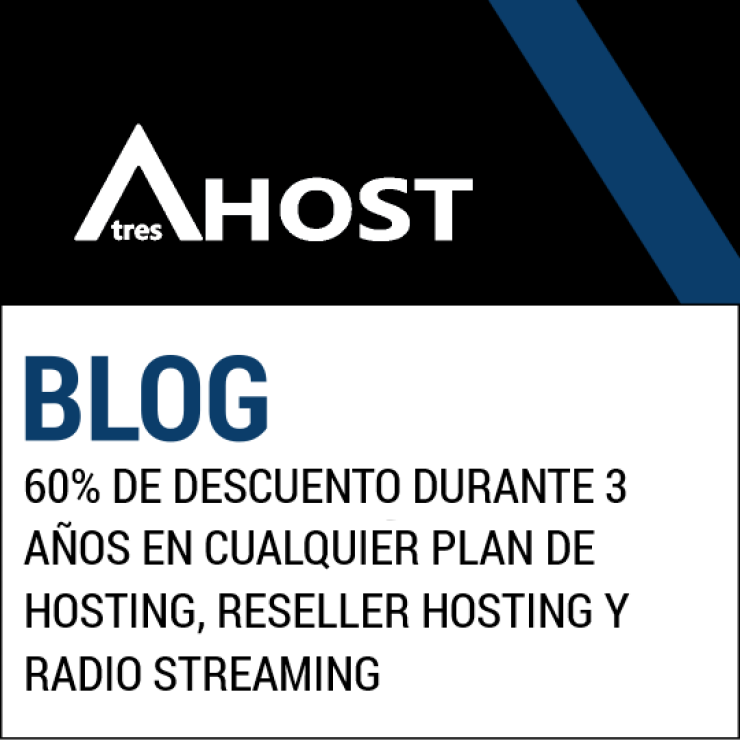 AtresHost, Cumplimos 5 años: 60% de descuento durante 3 años en Hosting, Reseller y Radio Streaming